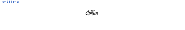Fuente stilltim.ttf