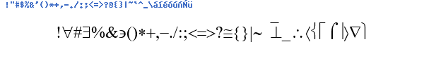 Fuente symbol.ttf