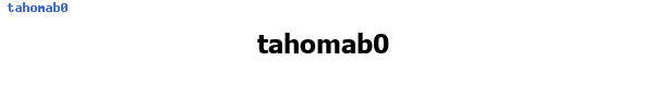 Fuente tahomab0.ttf