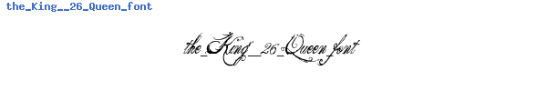 Fuente the_King__26_Queen_font.ttf