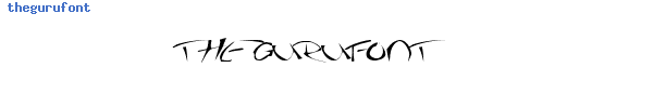 Fuente thegurufont.ttf