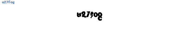 Fuente u27fog.ttf