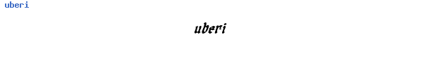 Fuente uberi.ttf