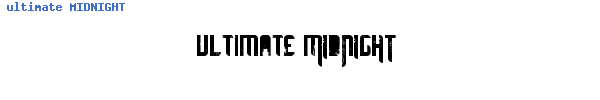 Fuente ultimate MIDNIGHT.ttf