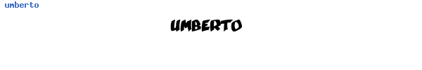 Fuente umberto.ttf