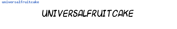 Fuente universalfruitcake.ttf
