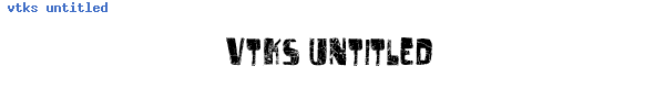 Fuente vtks untitled.ttf