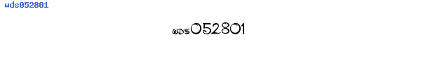 Fuente wds052801.ttf