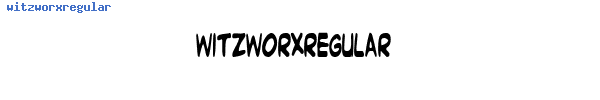 Fuente witzworxregular.ttf