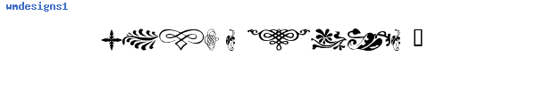 Fuente wmdesigns1.TTF