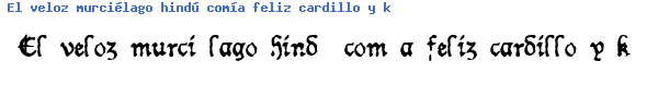 Fuente wornmss.ttf