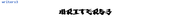 Fuente writers3.TTF