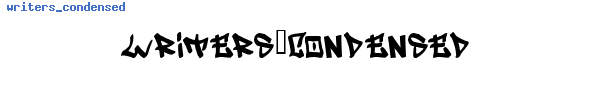 Fuente writers_condensed.TTF