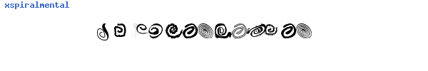 Fuente xspiralmental.ttf