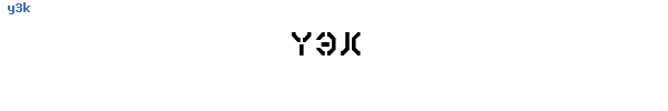 Fuente y3k.ttf