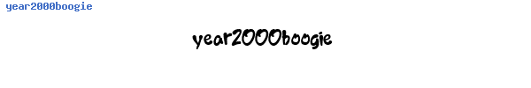 Fuente year2000boogie.ttf