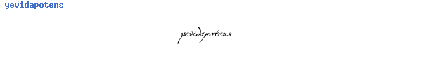 Fuente yevidapotens.ttf