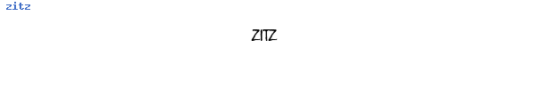 Fuente zitz.ttf